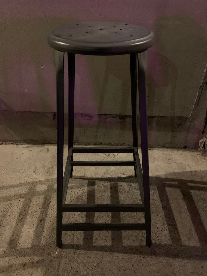 スチールカウンターチェア 3脚セット ヴィンテージ風・インダストリアルデザイン