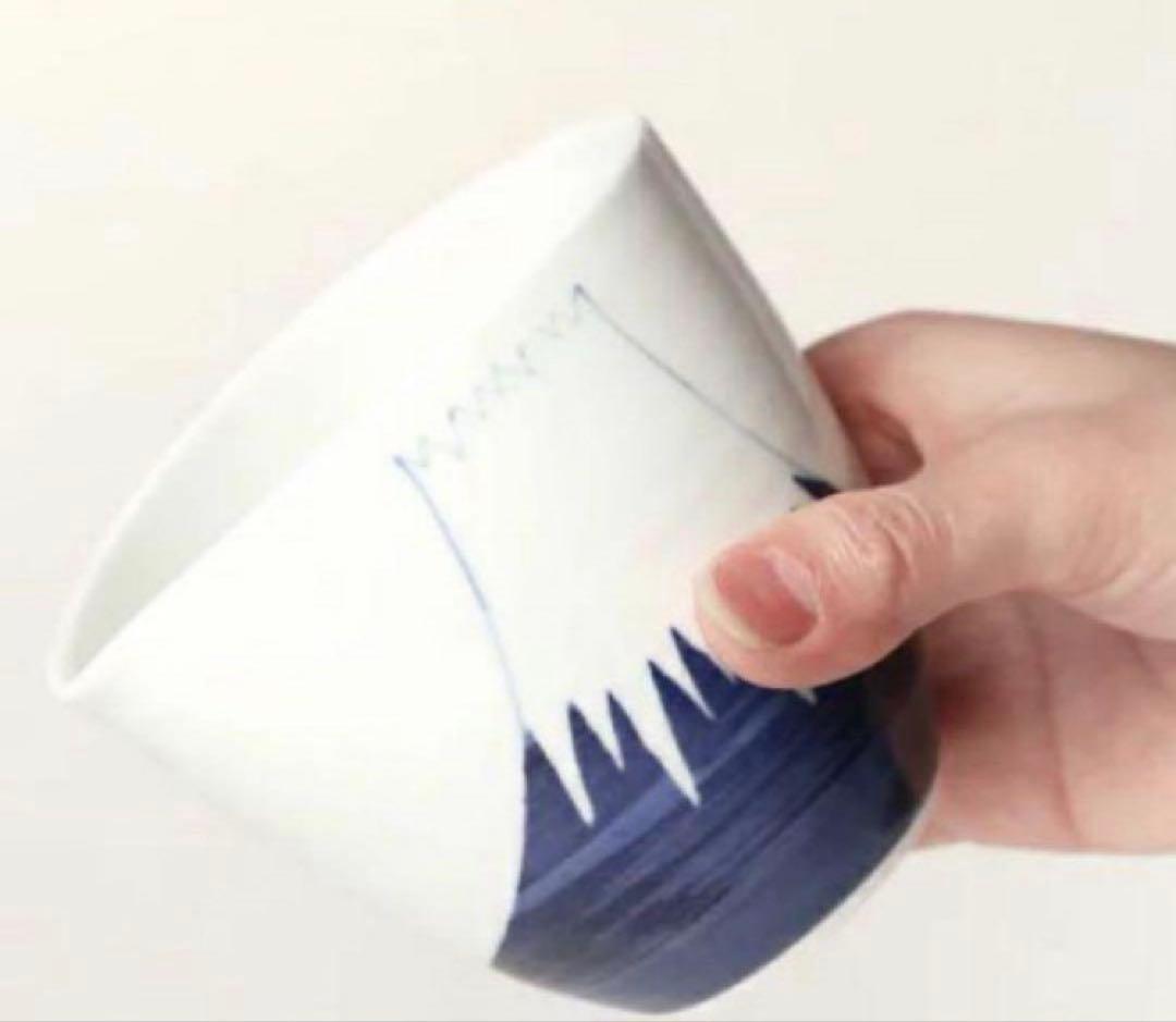 富士山　片口＆平皿＆角小皿＆ぐい呑みセット