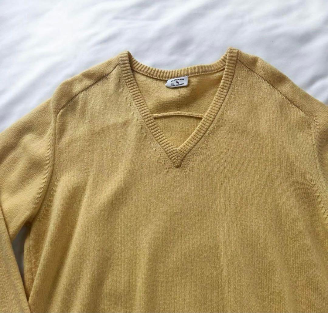 MAATEE&SONS 度詰めＶネックセーター