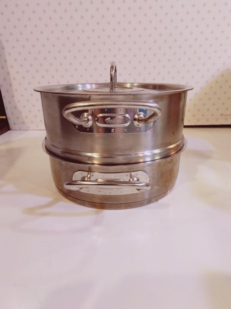 Fissler フィスラー 両手鍋 蒸し器 スチーマー約24cm