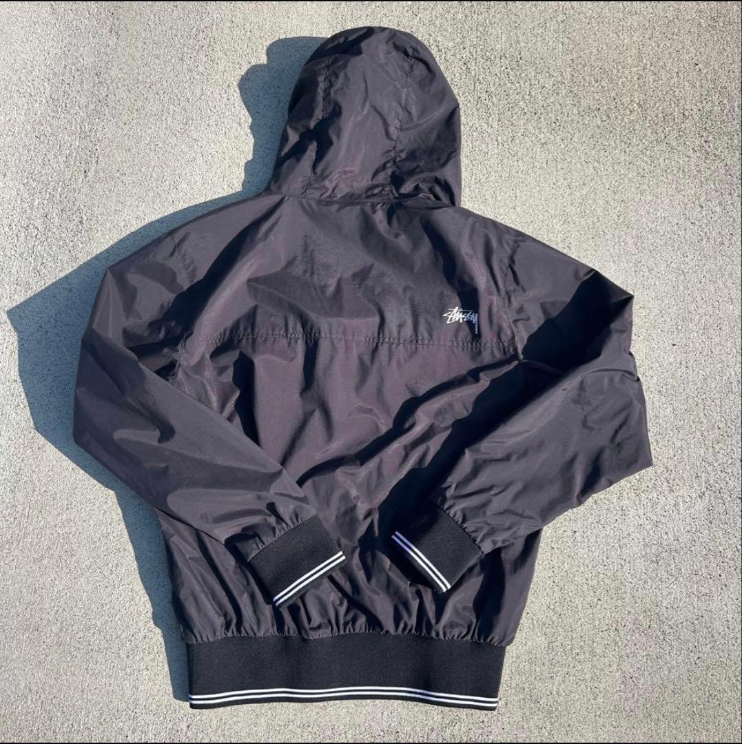 old stussy フード付きナイロンジャケット