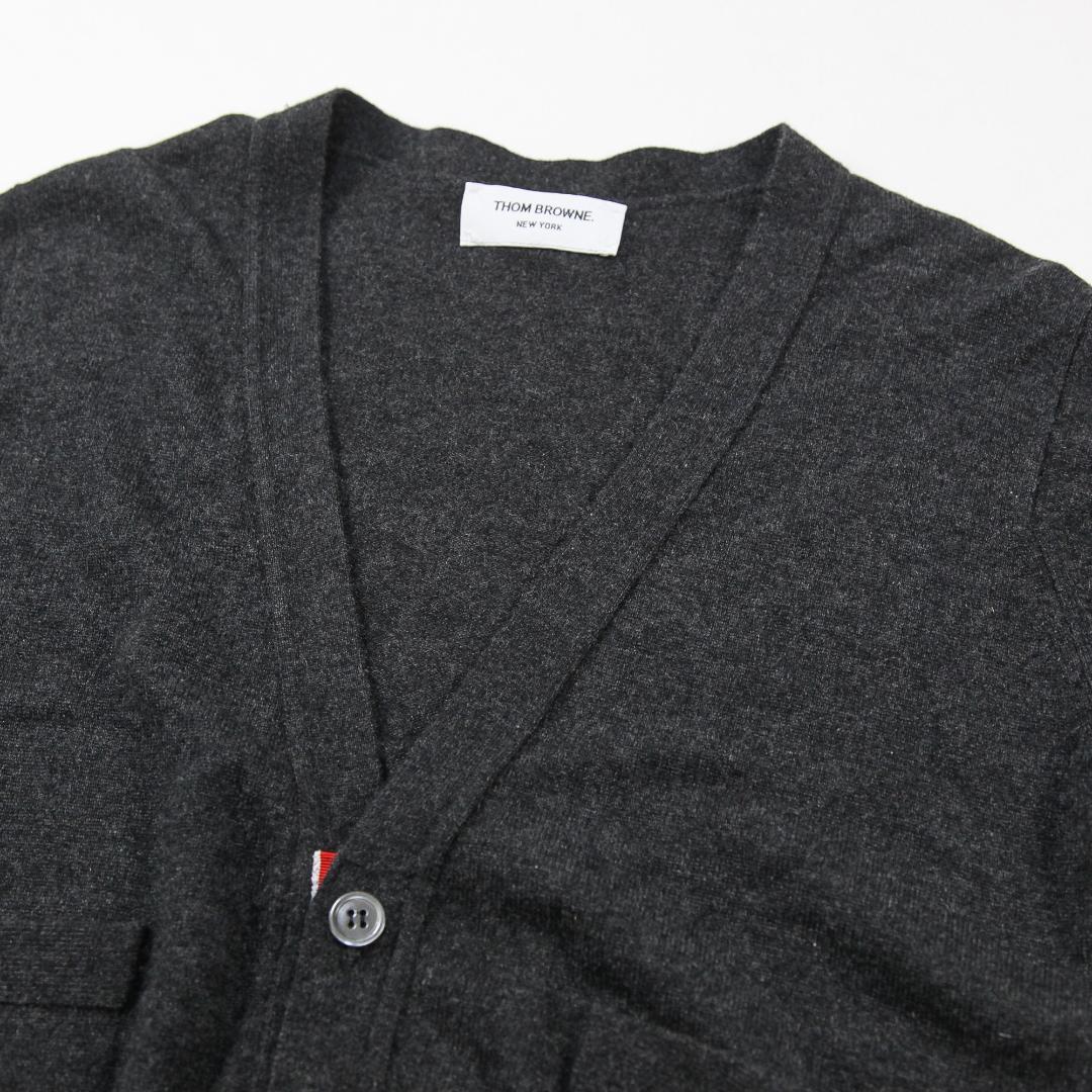 美品 THOM BROWNE クラシック カシミヤ 4BAR カーディガン 42