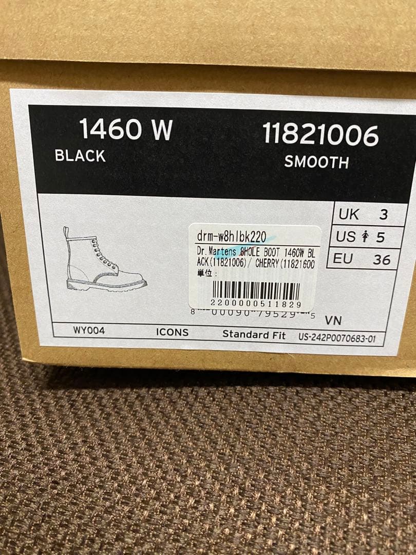 ア*ル様 【新品未使用】ドクターマーチン 1460 8ホールブーツ UK3 23