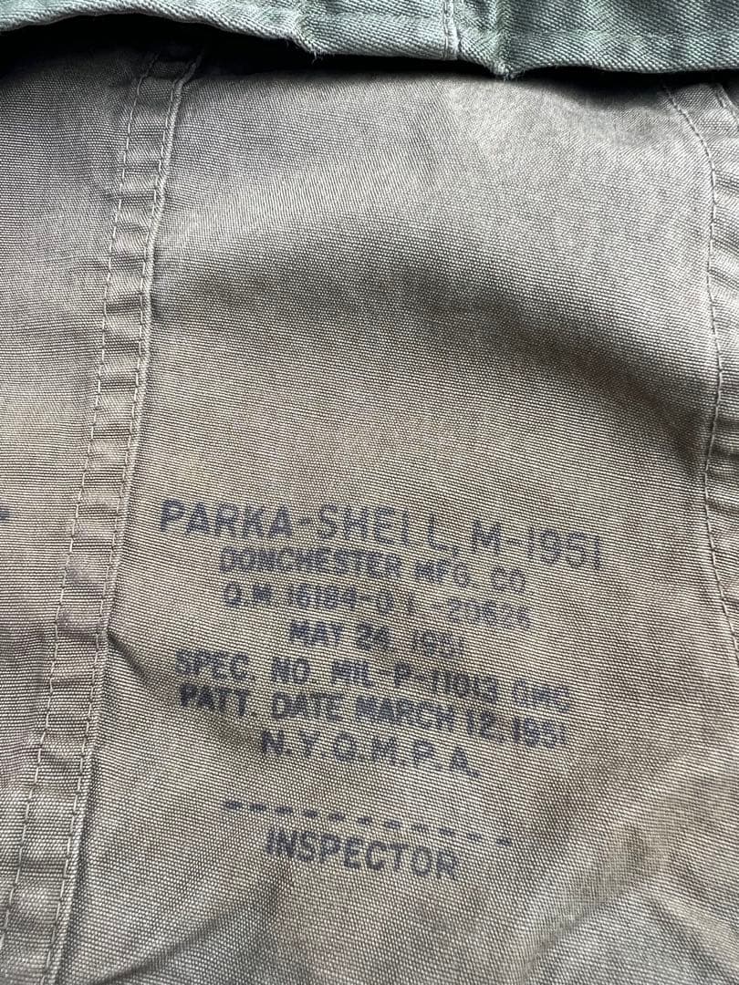 anytee購入【50s前期 】M51パーカーモッズコートMコットンサテン