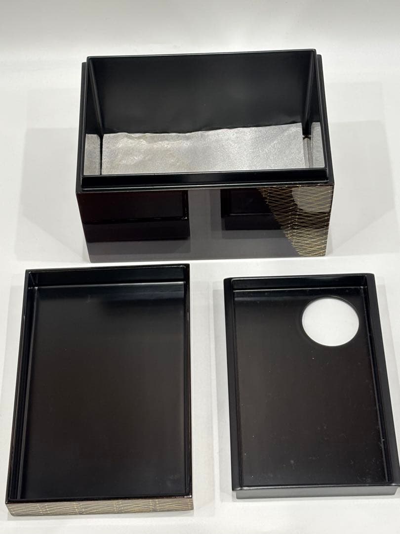 茶道具 茶箱 松葉蒔絵 茶箱セット 木箱