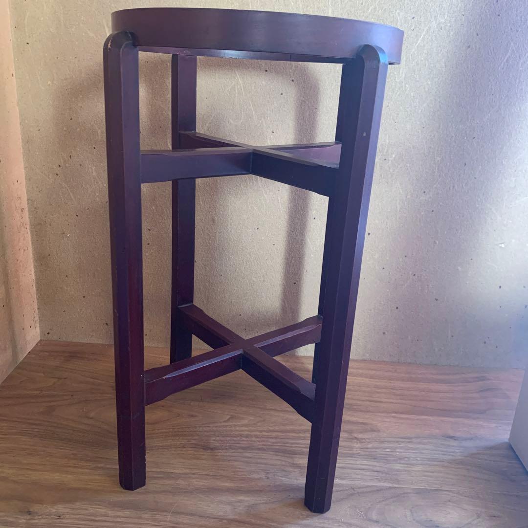 昭和レトロ 木製 火鉢台 幅34cm高さ55cm アンティーク 火鉢 レトロ