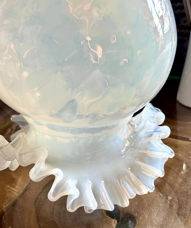 ⑧　希少　ムラーノガラス　ランプシェード　美しい繊細な光