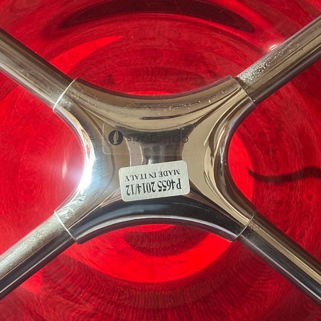 【廃盤レア】イタリア製　カリガリス L'EAU アクリルチェア 赤　1本ネジ無し