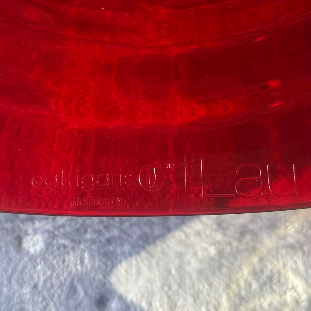 【廃盤レア】イタリア製　カリガリス L'EAU アクリルチェア 赤　1本ネジ無し