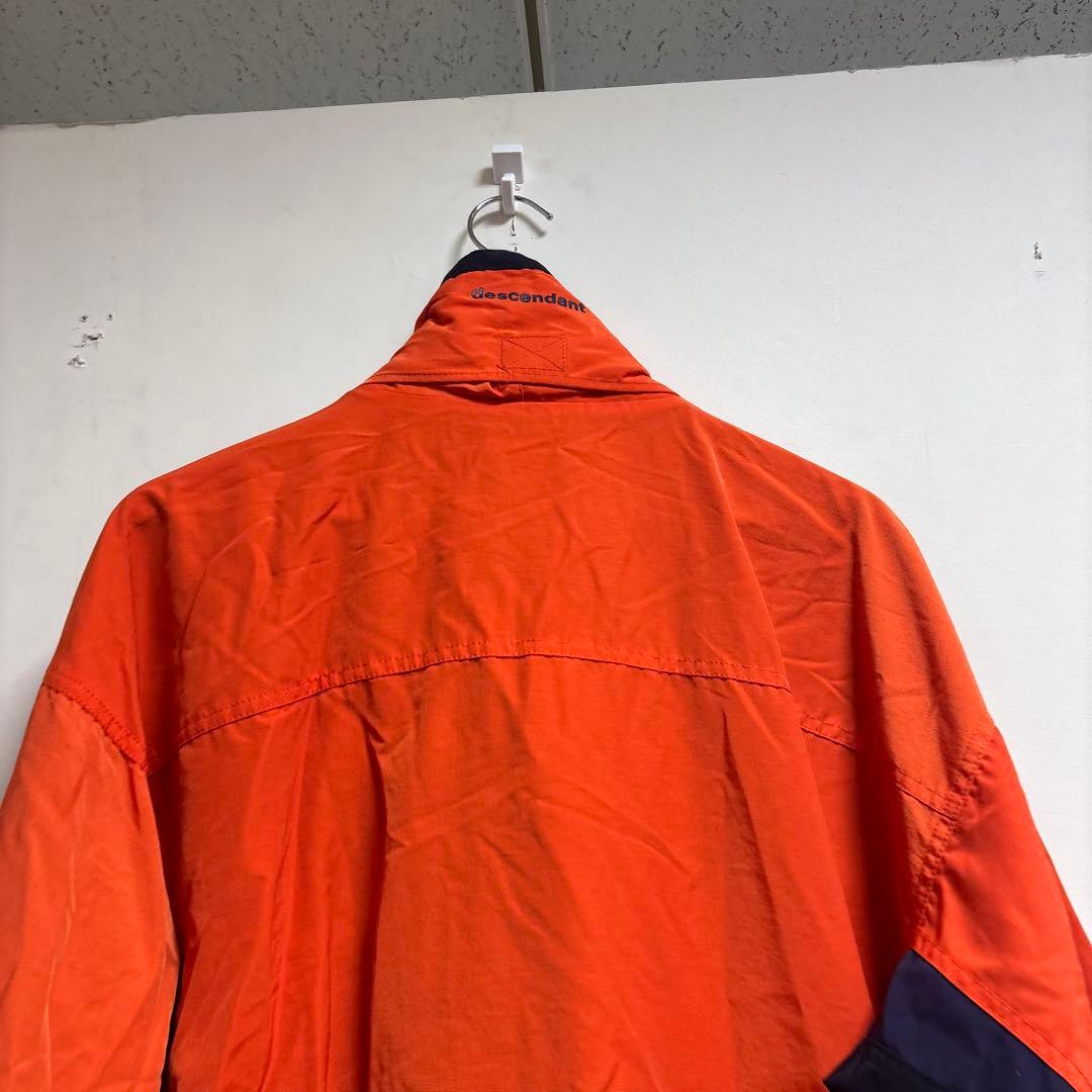 美品　DESCENDANT ナイロンジャケット オレンジ　秋冬コーデ
