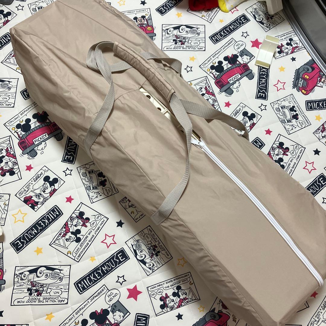 アップリカ　ココネルエアー折りたたみ式ベビーベッド ココアブラウン色