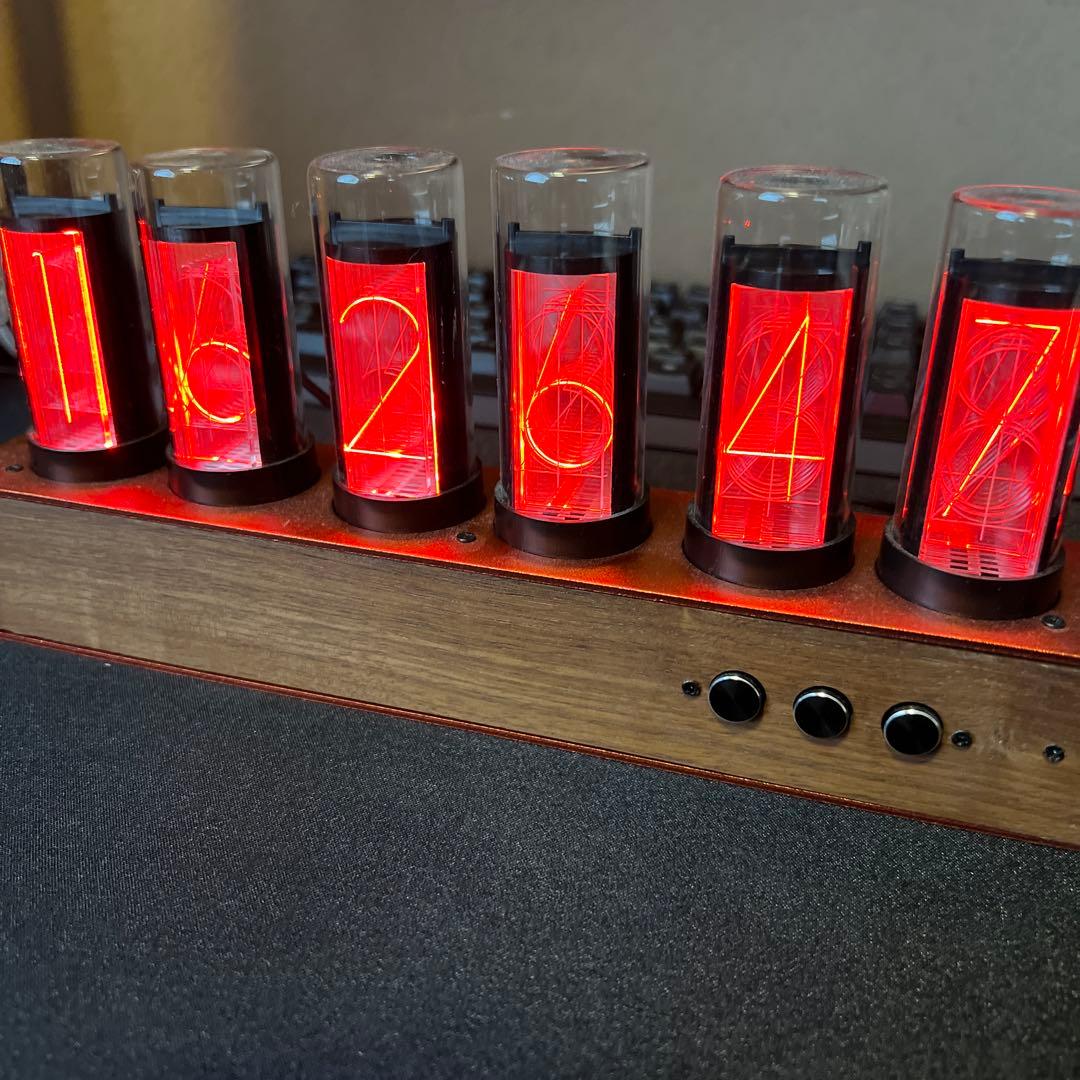 ニキシー管風置き時計