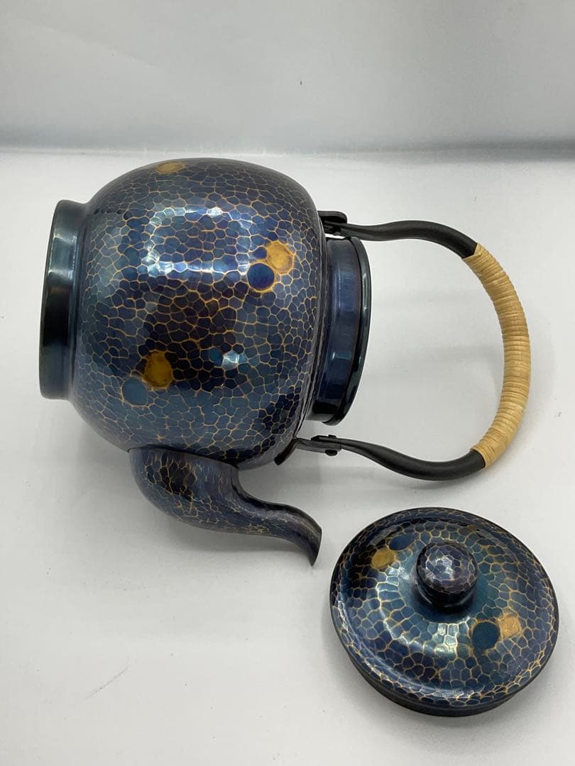 鎚起銅器　北越堂　急須