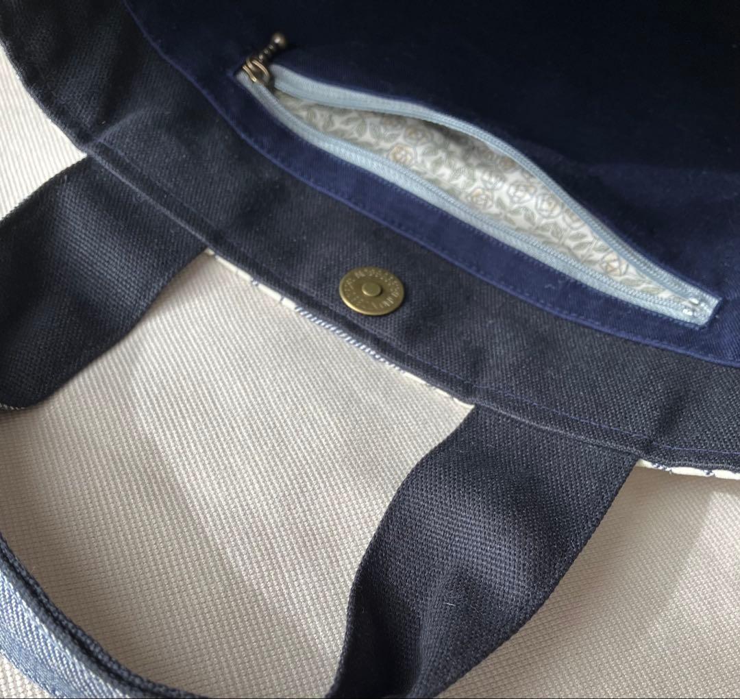 ミナペルホネン ハンドメイド　鳥の集う森パッチワーク×metsä トートバッグ