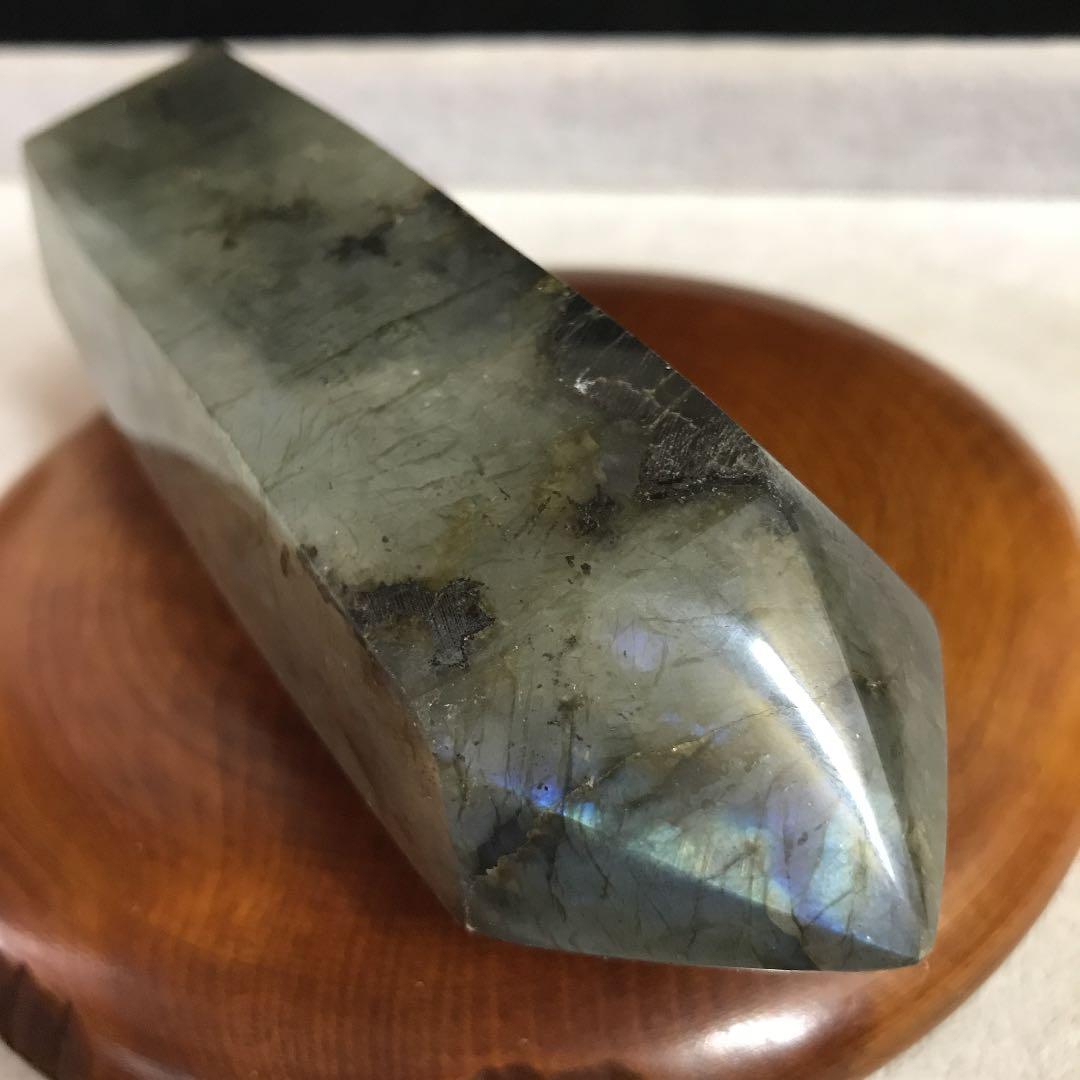 ★特選一石★魂のルーツ♡563g【宇宙とつながる石☆ラブラドライト六角柱】❤️