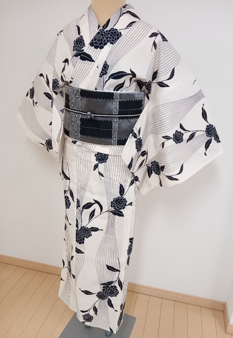 綿麻浴衣　トールサイズ　裄71cm