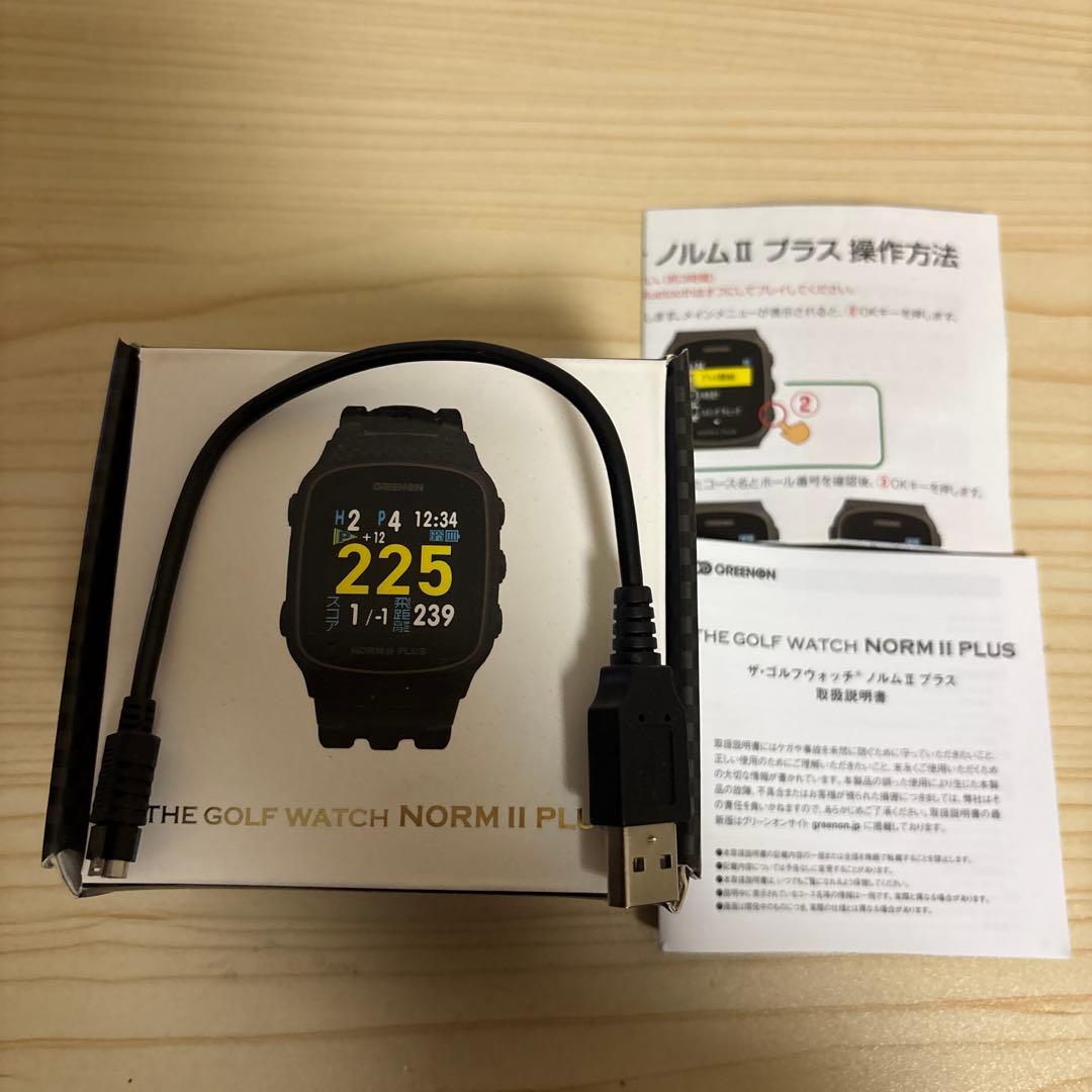 ゴルフウォッチ NORM II PLUS ブラック 美品