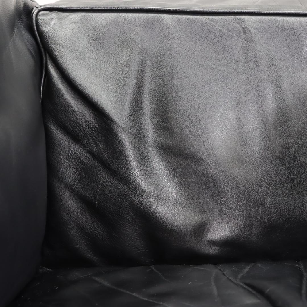 ラウンジチェア 合皮 革張り 黒 リプロダクト