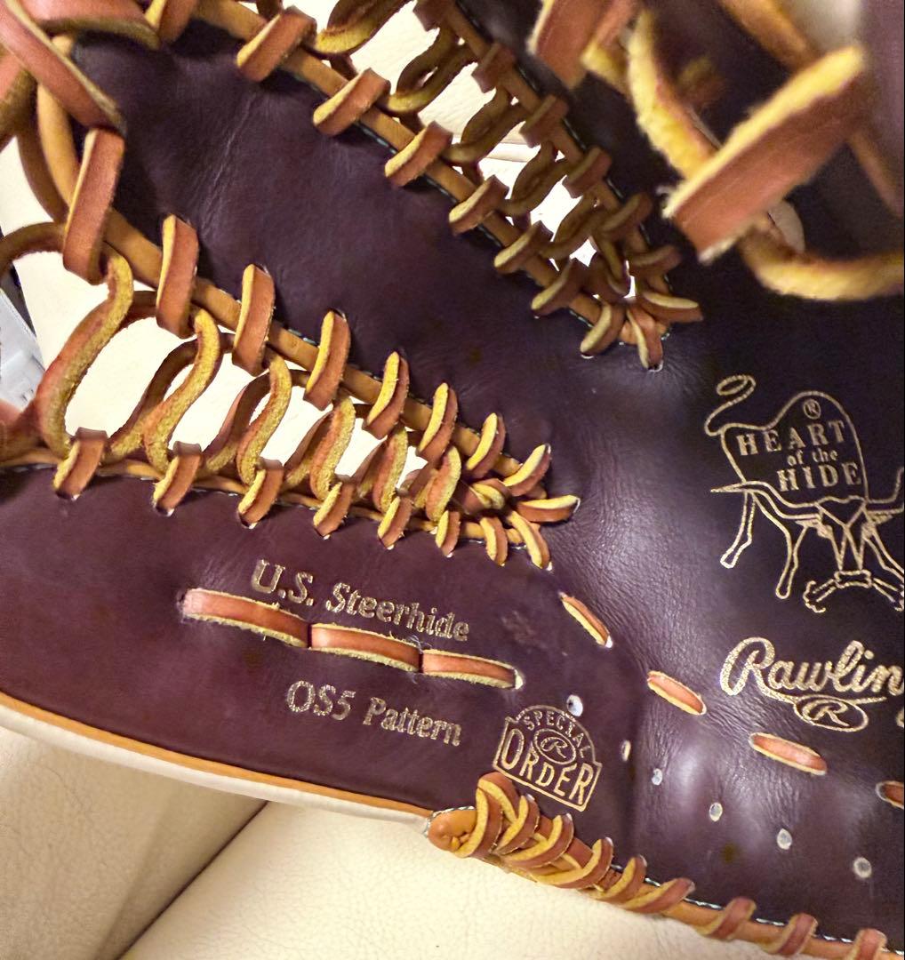 ローリングス 軟式オーダー内野手用グローブ　ゴールドラベル 型付け済み　OS