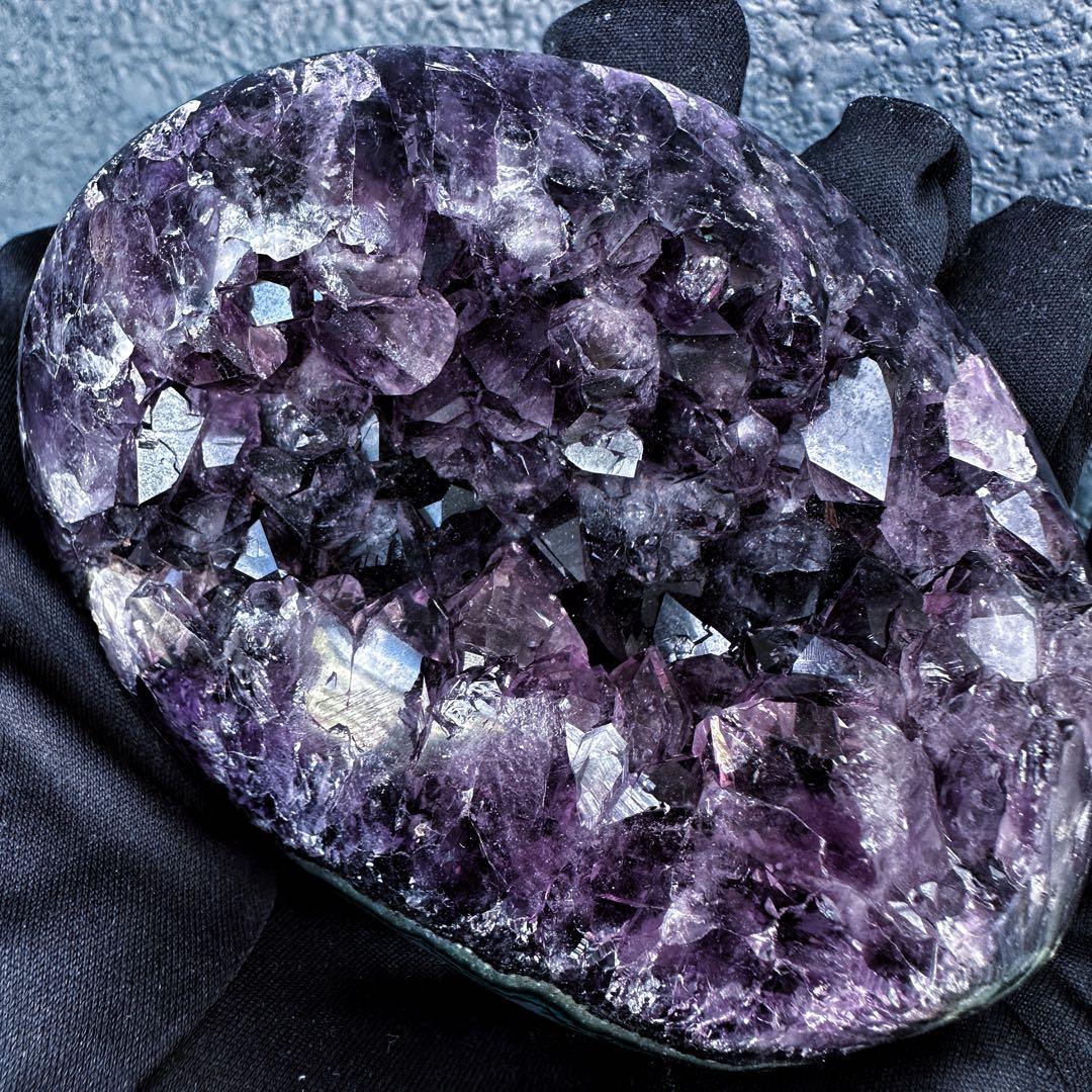 濃紫の煌めき☆瑪瑙☆&アメジストミニドーム&アイリスクォーツ浄化セットA1184