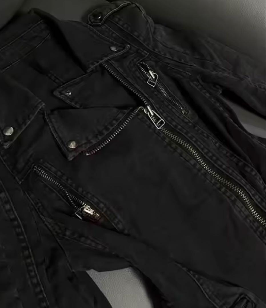 y2k archive グランジ 平成 V系 サブカルジャケット ブラック