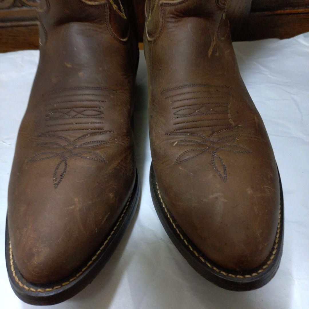 JUSTIN ウェスタンブーツ　サイズ8 1/2 　レザー　茶色　メンズ