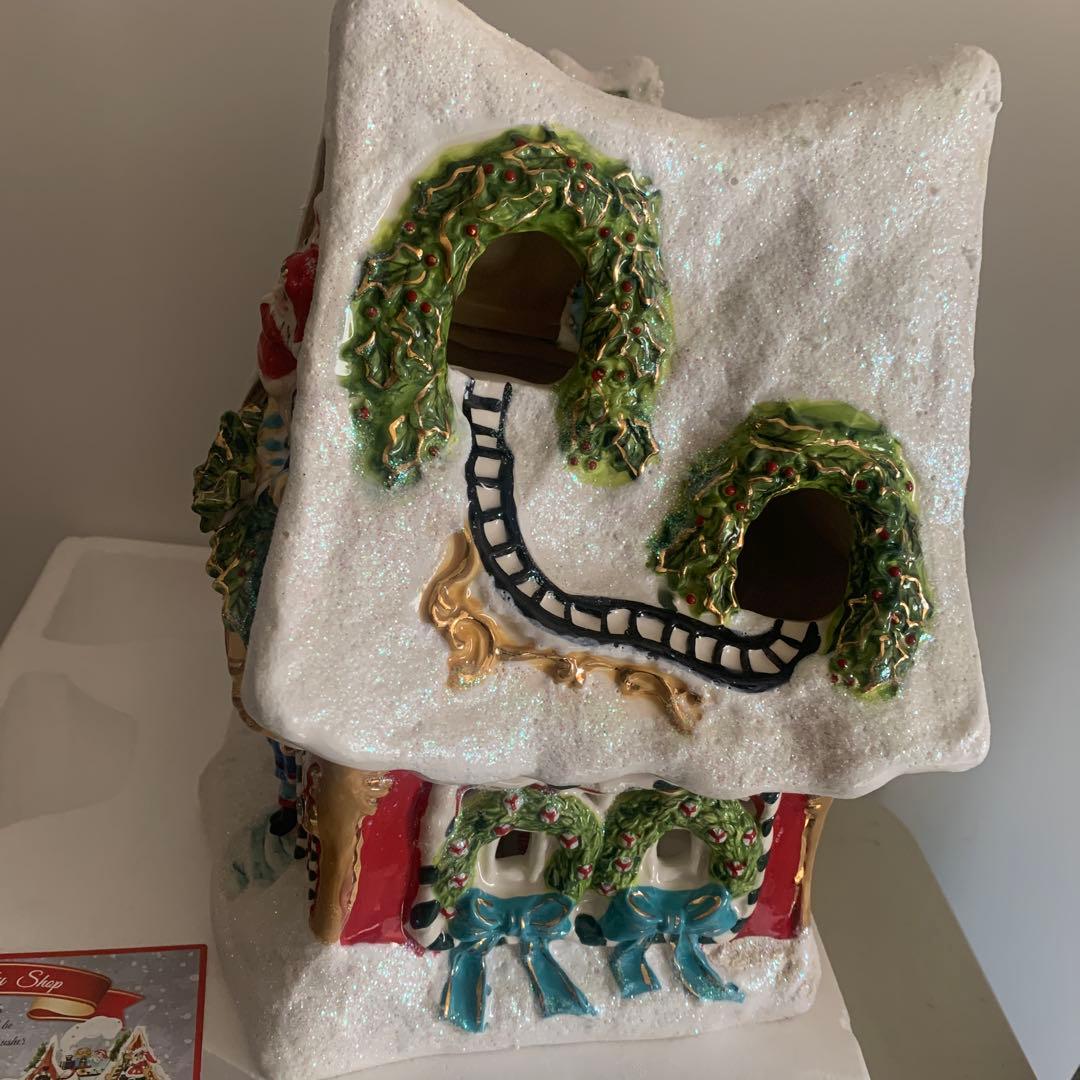 未使用　BlueSky キャンドルハウス 陶器 クリスマス　陶器