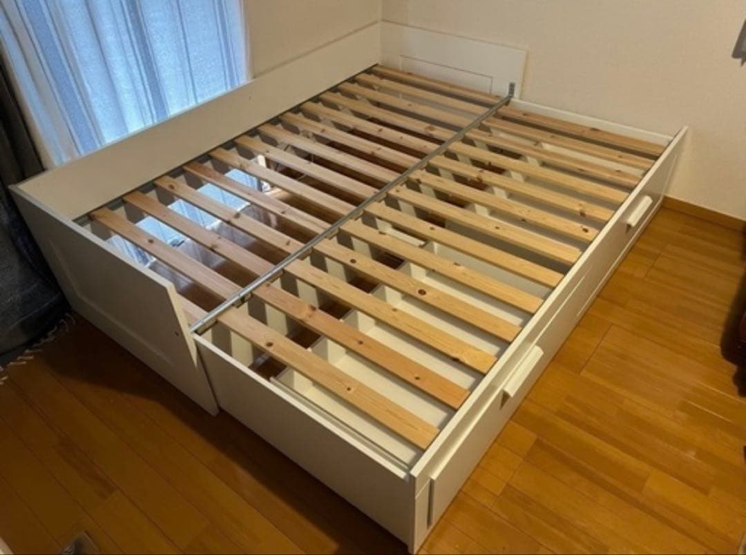 ベッドフレーム 引き出し付き 木製