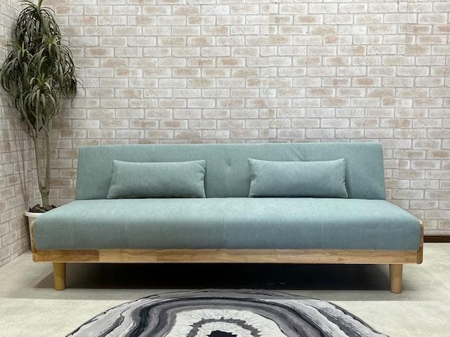 ソファーベッド　ソファ　コーデュロイ　北欧風　新品