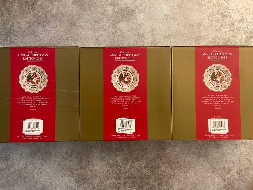 Villeroy&Boch ビレロイアンドボッホ クリスマスプレート 3枚