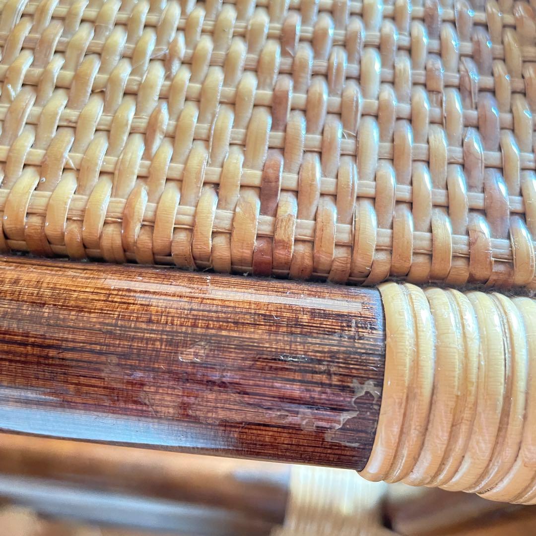 【ラタン ミラー付きラック】ヴィンテージ 収納棚 ドレッサー レトロ 籐