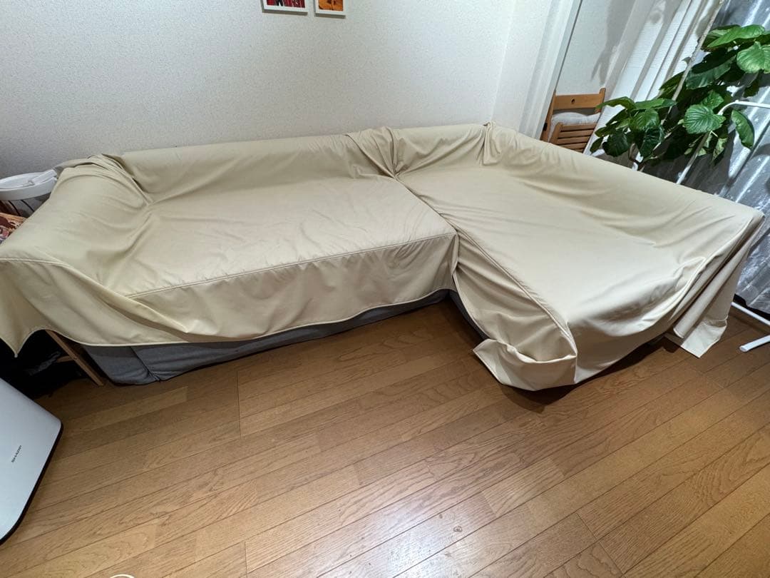 IKEA ホルムスンド コーナーソファベッド ミディアムグレー