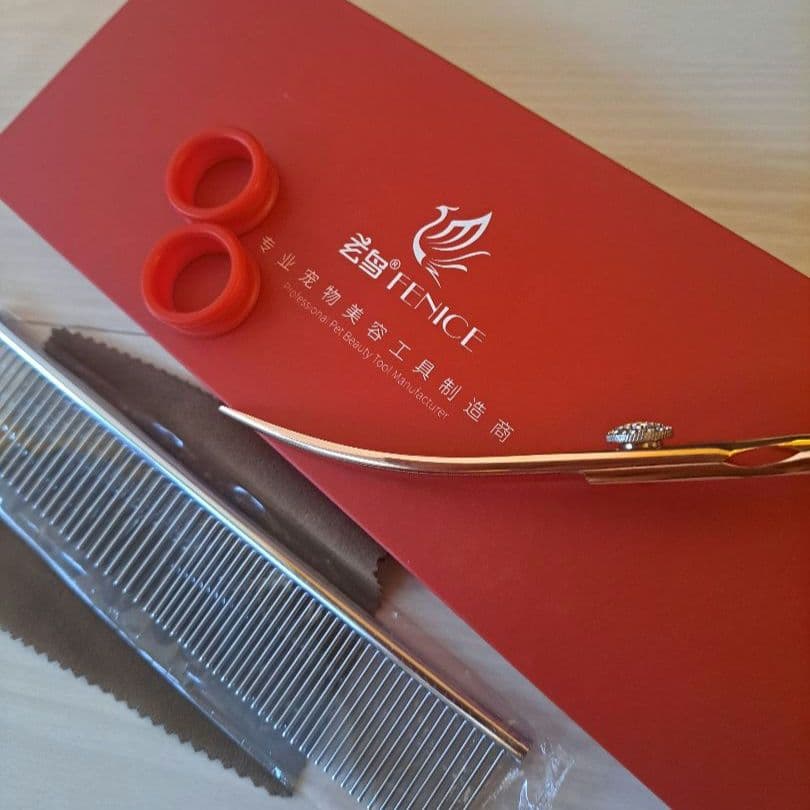 新品★フェニーチェ ★カーブシザー ギザ刄★6.5 in トリミングシザー
