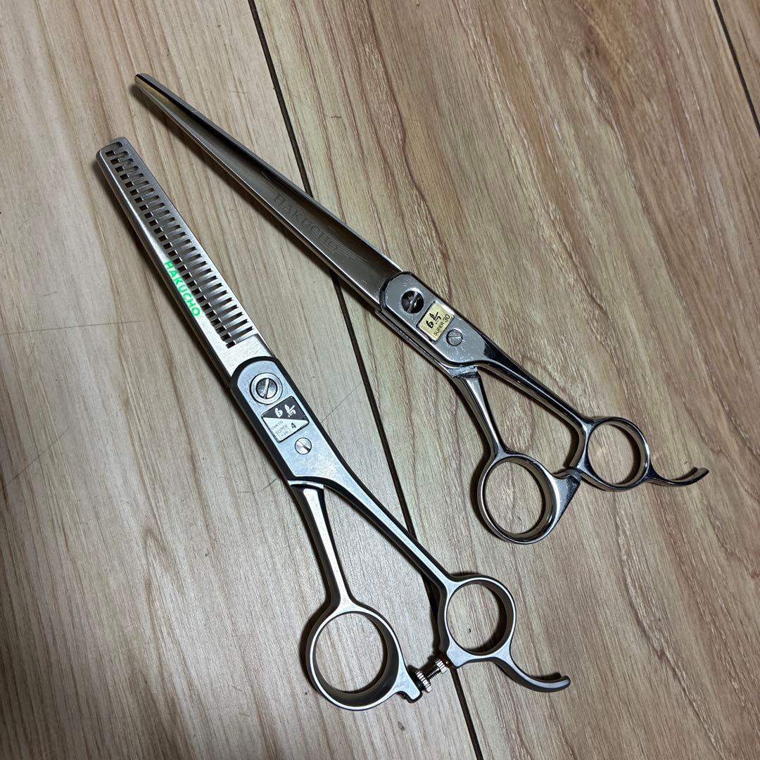 白鳥　ストレートシザー　セニングシザー　2点セット