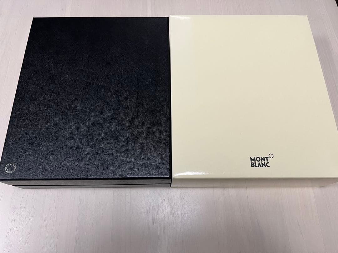 【Sae(簡易包装)】MONT BLANC ノートホルダー 黒 レザー