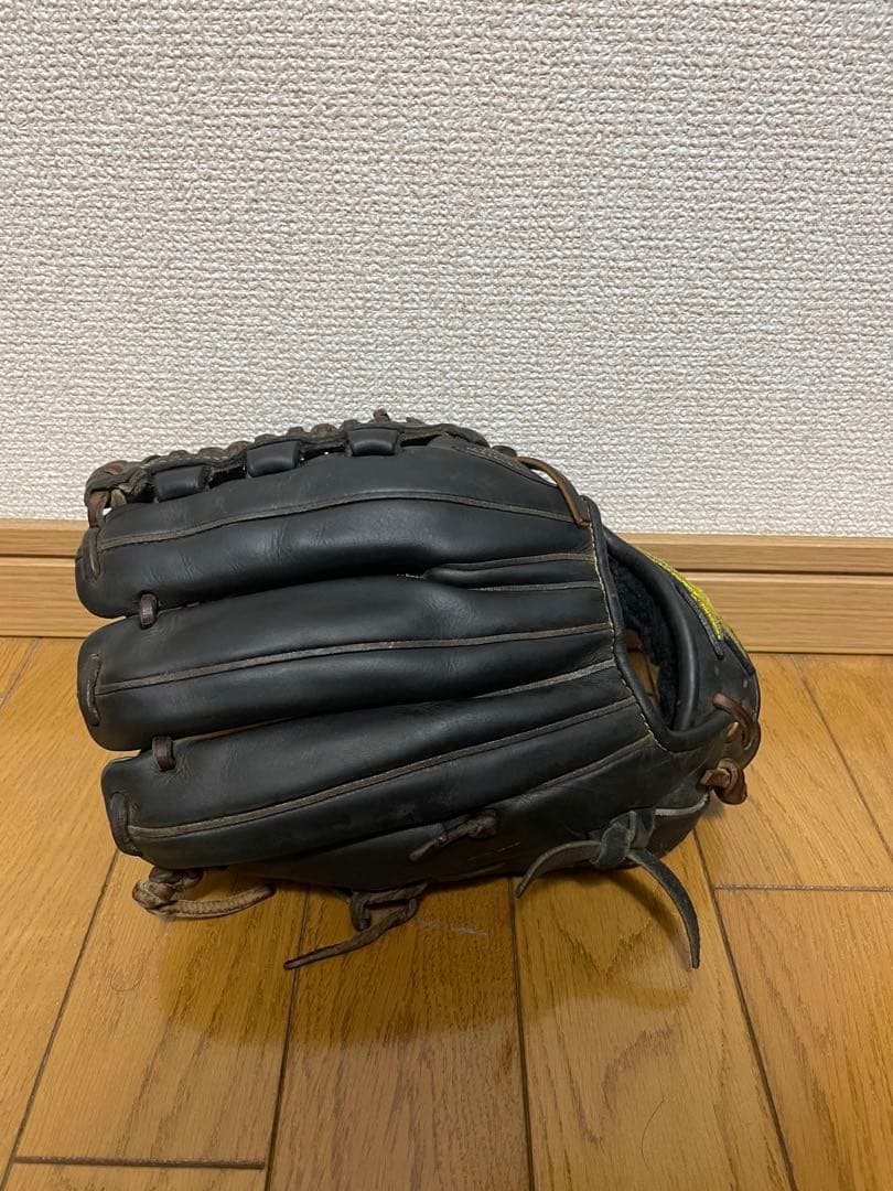 ミズノプロ 硬式 内野手 ブラック キップレザー