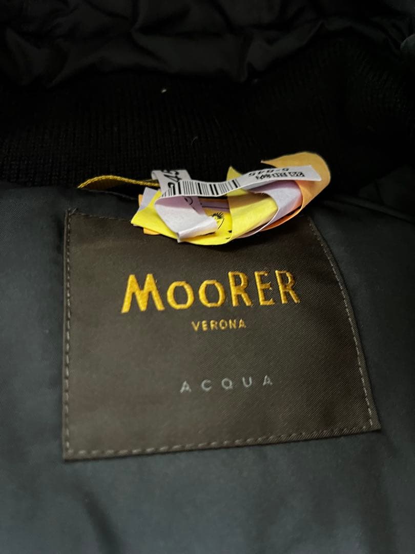 【美品】MooRERダウンコートBARBIERI WK1 シングルブレスト