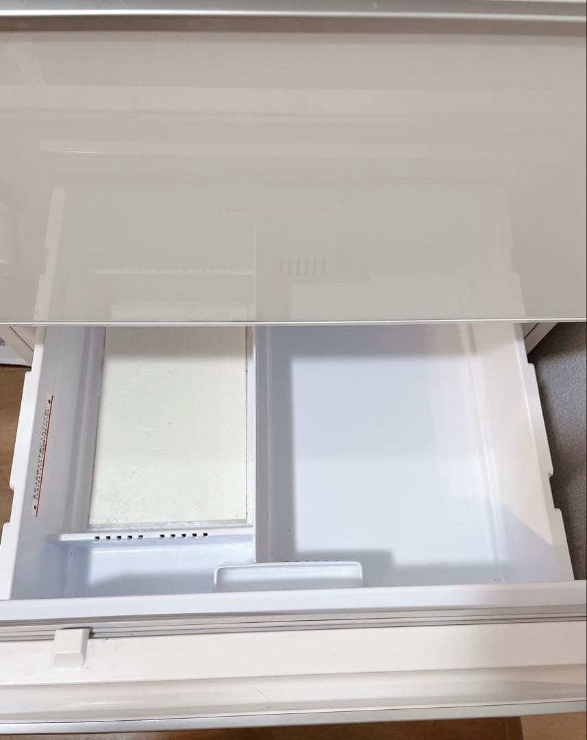 本日限定 送料込】三菱 330L 冷蔵庫 ホワイト ガラスドア 自動製氷