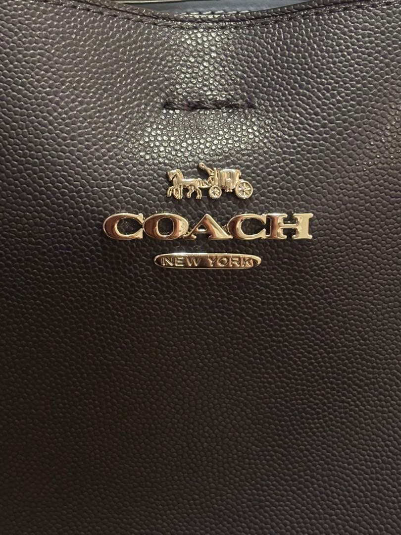 COACH ネイビー バッグ　タウンバケット　新品未使用