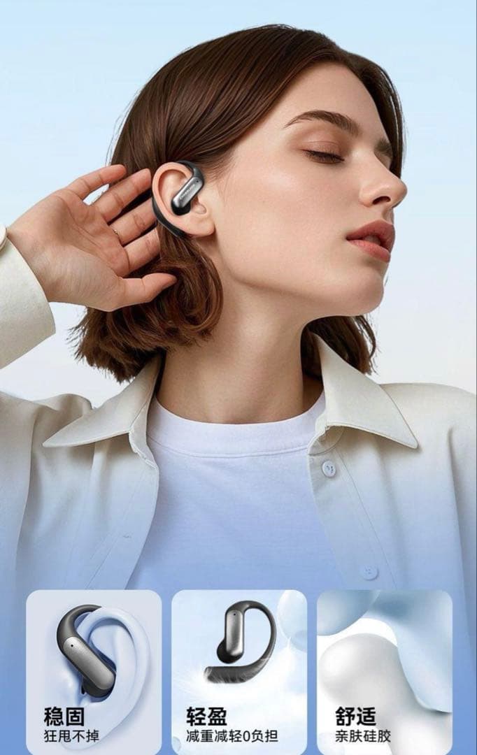 AI翻訳機能付きワイヤレスイヤホン シルバー