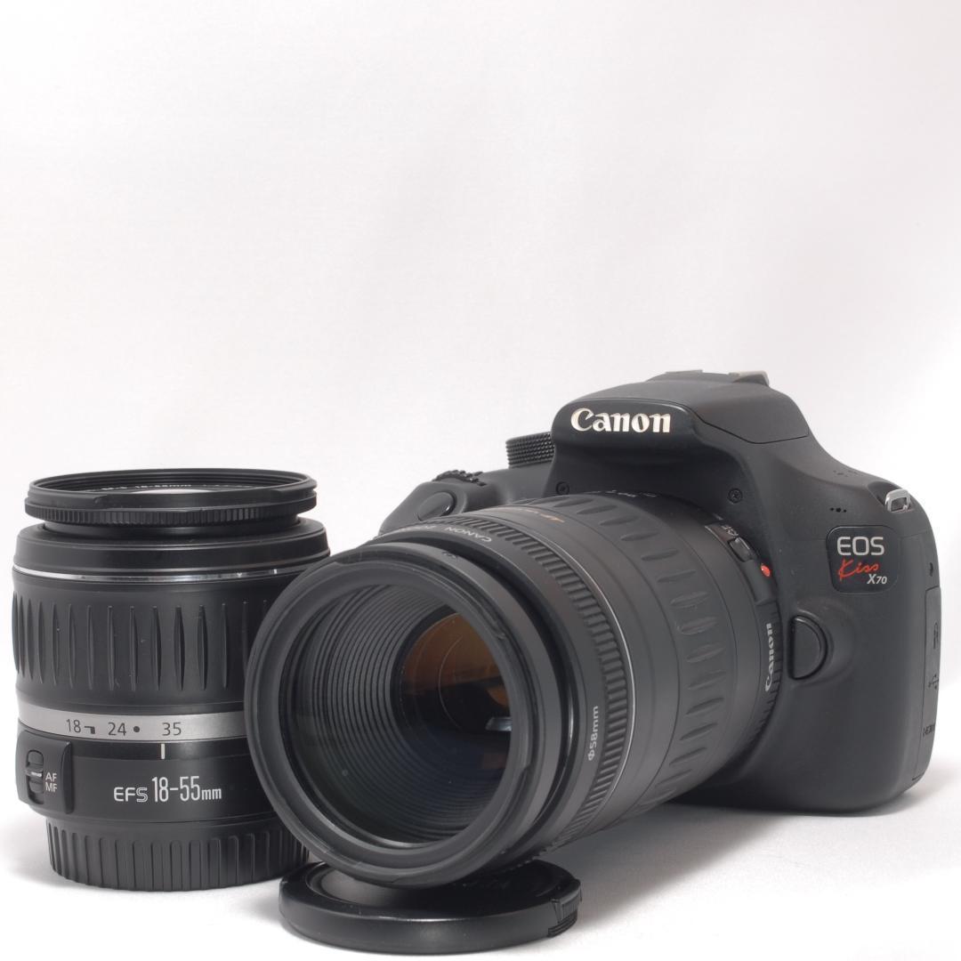 ⭐️近くも遠くもキレイに⭐️Canon Kiss X70 キャノン　デジタル一眼