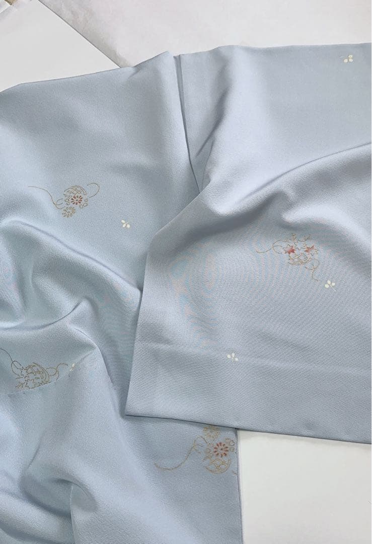 お値下げ致しました 極上の逸品 正絹 飛び柄小紋 京友禅 金彩友禅