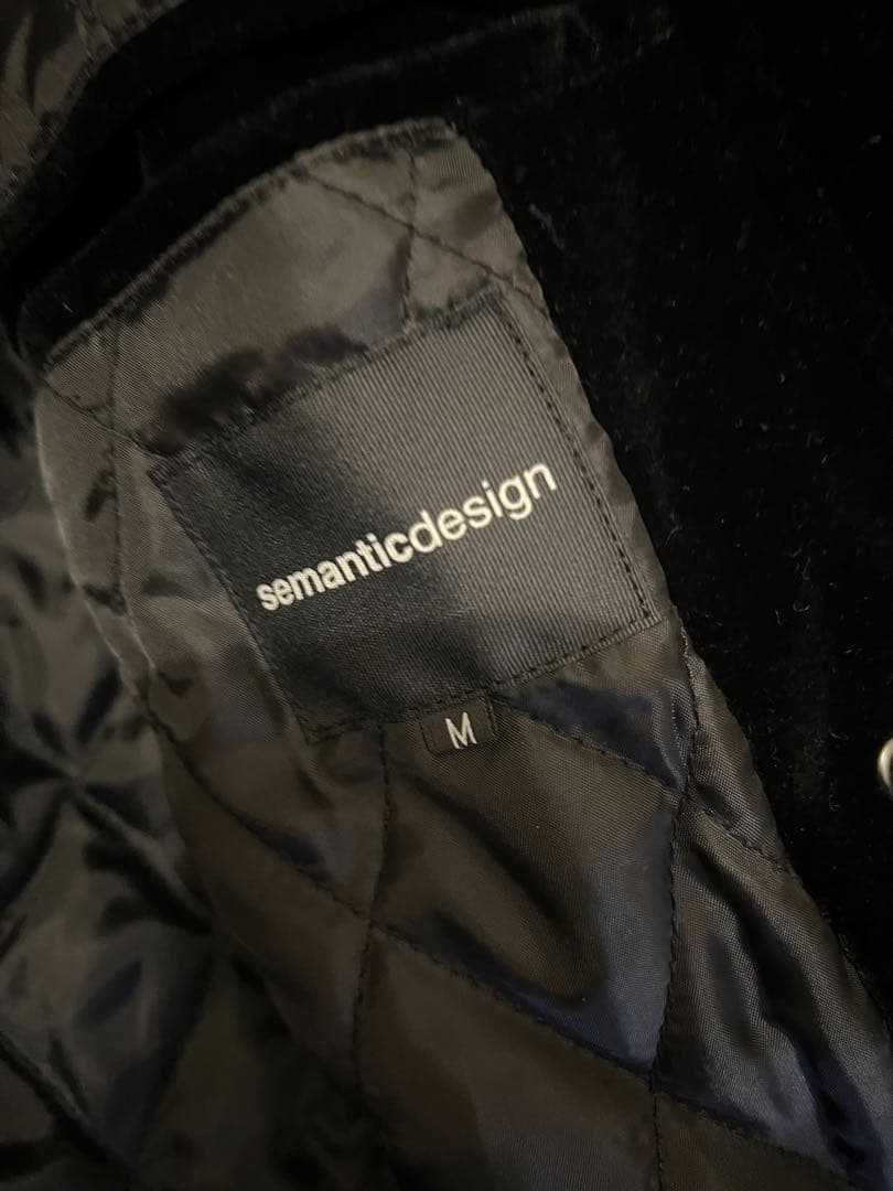 semantic design ファイヤーマン ファー ジャケットM ブラック