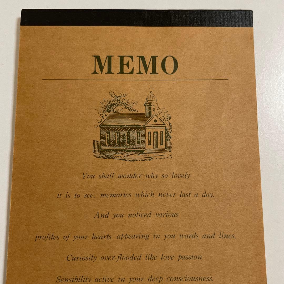 【匿名配送】ナカバヤシ　Nakabayashi メモ帳 文房具　昭和レトロ