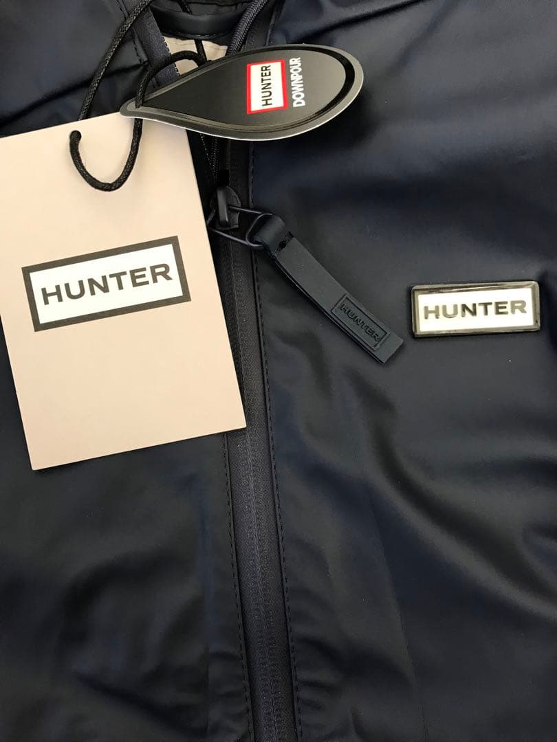 ▪️英国購入品　HUNTER フード付きネイビー レインコート UKコストコ▪️