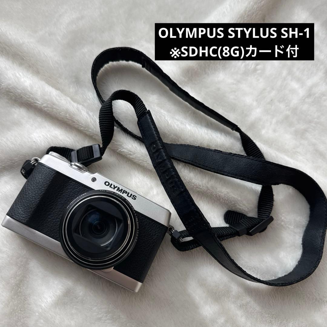OLYMPUS STYLUS SH-1 SDHCカード、正規品ストラップ付き