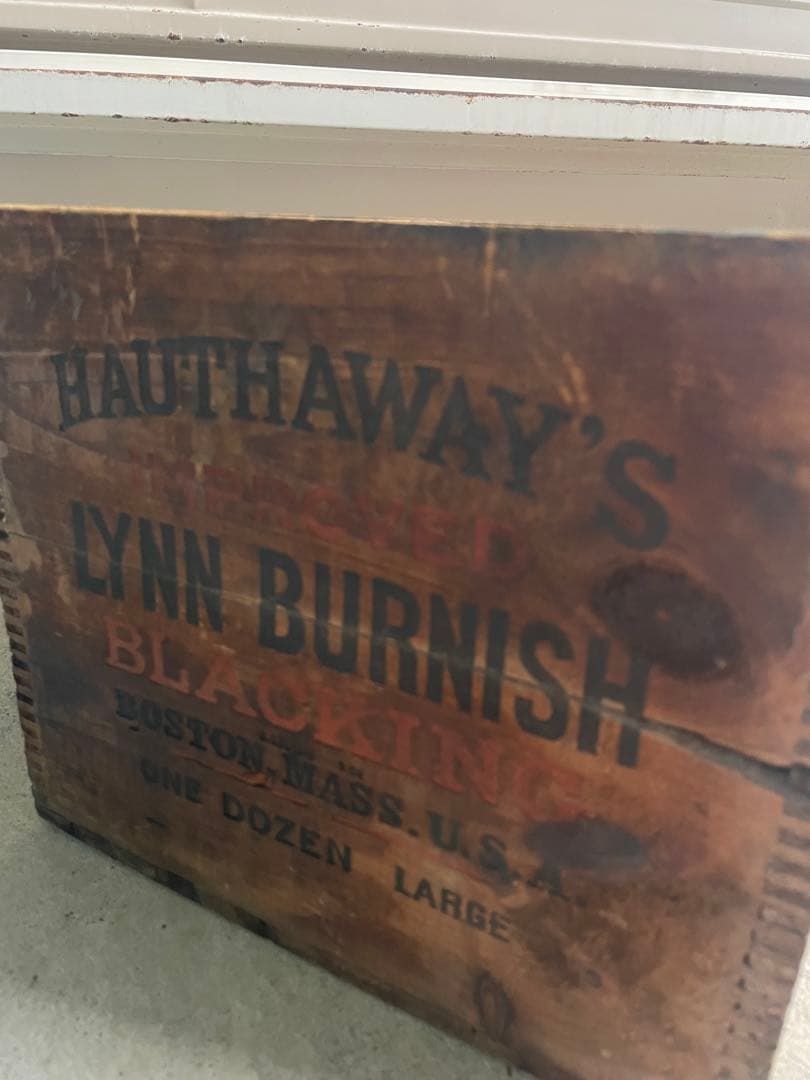 ビンテージ/USA製/アドバタイジング/ウッドボックス/ケース/木箱/店舗什器①