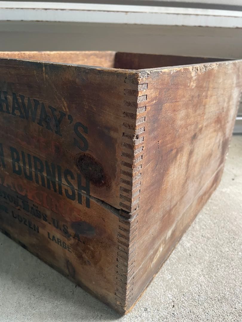 ビンテージ/USA製/アドバタイジング/ウッドボックス/ケース/木箱/店舗什器①