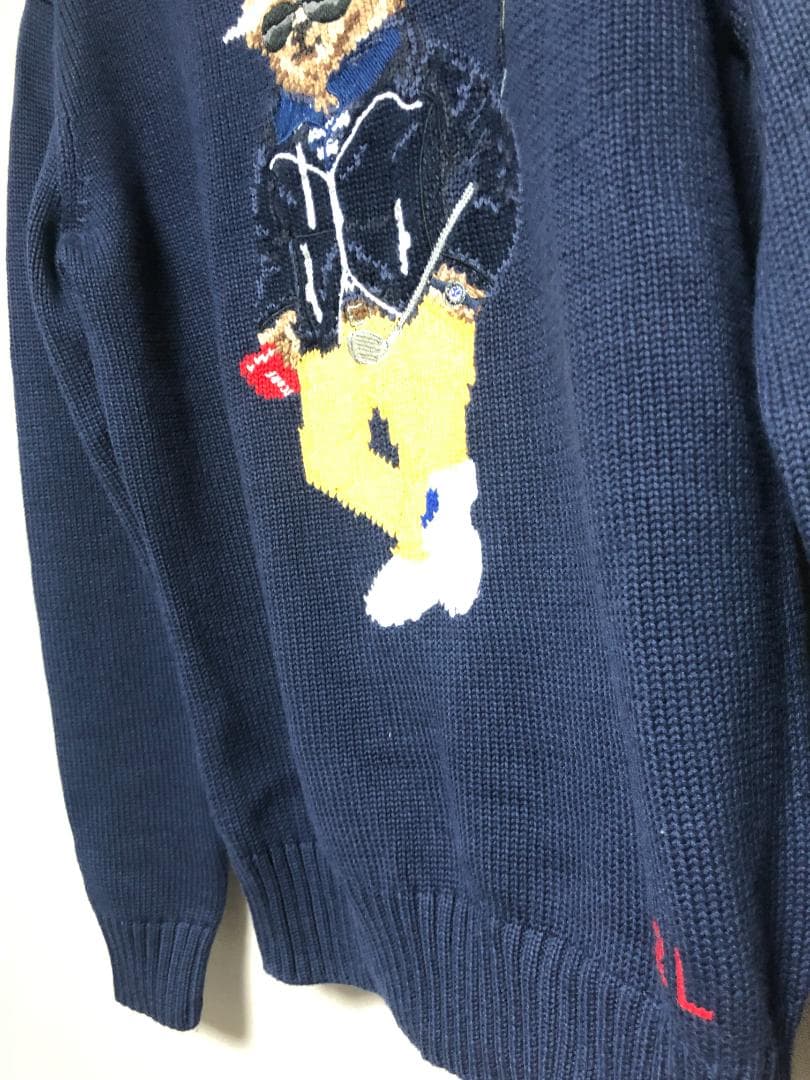 未使用 ポロベアコットンブレンドセーター XS ゴルフ RLX POLO