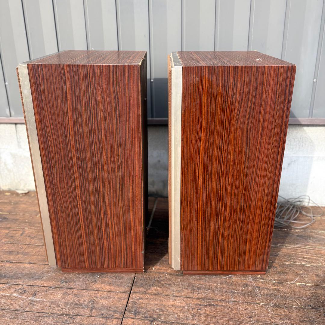 E2 昭和レトロ パイオニア NA-TG07 木目ブックシェルフスピーカー ペア